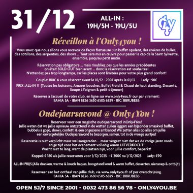 Reveillon a l'only le Mercredi 31 Décembre 25 - 2427